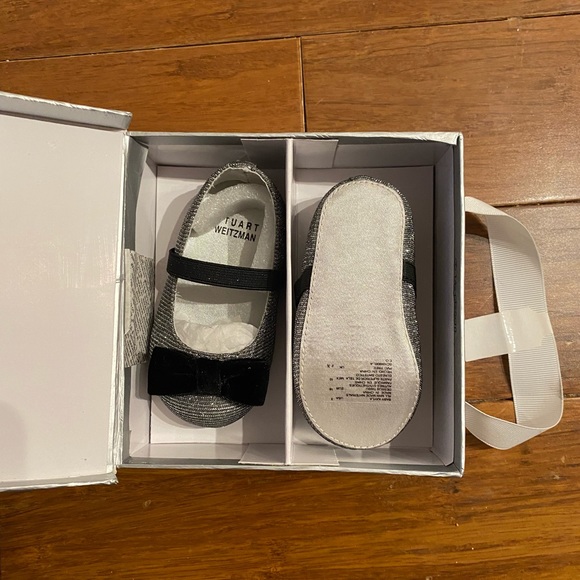 Stuart Weitzman Baby Kayla Sparkling Bow Shoe - Size 3 - New in Box - Picture 5 of 8